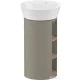 Duravit WHITE TULIP álló 2 polcos mosdótartó szekrény 236550 mosdóhoz, Stone Grey High Gloss/Natural Oak solid WT42390H5H2