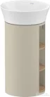 Duravit WHITE TULIP álló 2 polcos mosdótartó szekrény 236550 mosdóhoz, Taupe High Gloss/Natural Oak solid WT42390H5H3