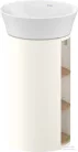 Duravit WHITE TULIP álló 2 polcos mosdótartó szekrény 236550 mosdóhoz, Nordic White High Gloss/Natural Oak solid WT42390H5H4