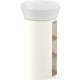 Duravit WHITE TULIP álló 2 polcos mosdótartó szekrény 236550 mosdóhoz, Nordic White High Gloss/Natural Oak solid WT42390H5H4