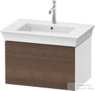 Duravit WHITE TULIP mosdó alá építhető függesztett 1 fiókos alsószekrény,684 x 458 mm,White High Gloss Lacquer/American Walnut Solid Wood WT424107785