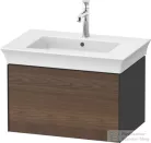 Duravit WHITE TULIP mosdó alá építhető függesztett 1 fiókos alsószekrény,684 x 458 mm,Graphite High Gloss/American Walnut Solid Wood WT4241077H1