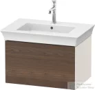Duravit WHITE TULIP mosdó alá építhető függesztett 1 fiókos alsószekrény,684 x 458 mm,Nordic White High Gloss/American Walnut Solid Wood WT4241077H4
