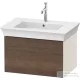 Duravit WHITE TULIP mosdó alá építhető függesztett 1 fiókos alsószekrény,684 x 458 mm,Nordic White High Gloss/American Walnut Solid Wood WT4241077H4