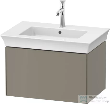 Duravit WHITE TULIP mosdó alá építhető függesztett 1 fiókos alsószekrény,684 x 458 mm,Stone Grey High Gloss WT42410H2H2
