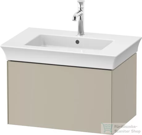 Duravit WHITE TULIP mosdó alá építhető függesztett 1 fiókos alsószekrény,684 x 458 mm,Taupe High Gloss WT42410H3H3