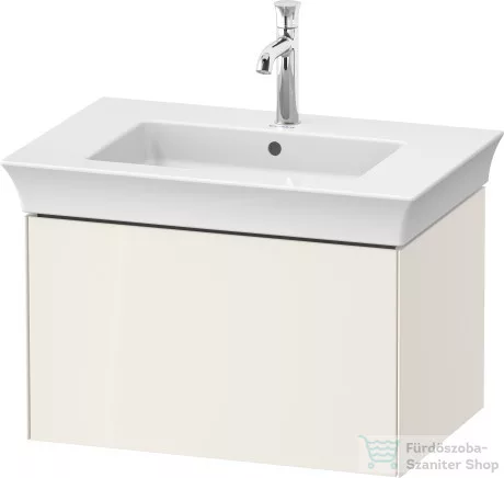Duravit WHITE TULIP mosdó alá építhető függesztett 1 fiókos alsószekrény,684 x 458 mm,Nordic White High Gloss WT42410H4H4