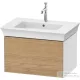 Duravit WHITE TULIP mosdó alá építhető függesztett 1 fiókos alsószekrény,684 x 458 mm,White High Gloss Lacquer/Natural Oak solid WT42410H585