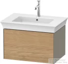 Duravit WHITE TULIP mosdó alá építhető függesztett 1 fiókos alsószekrény,684 x 458 mm,Stone Grey High Gloss/Natural Oak solid WT42410H5H2