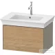 Duravit WHITE TULIP mosdó alá építhető függesztett 1 fiókos alsószekrény,684 x 458 mm,Stone Grey High Gloss/Natural Oak solid WT42410H5H2