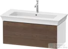 Duravit WHITE TULIP mosdó alá építhető függesztett 1 fiókos alsószekrény,984 x 458 mm, White High Gloss Lacquer/American Walnut Solid Wood WT424207785