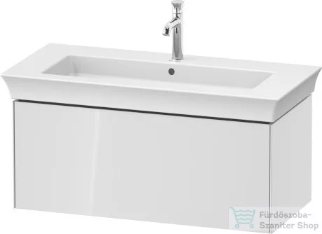 Duravit WHITE TULIP mosdó alá építhető függesztett 1 fiókos alsószekrény,984 x 458 mm, White High Gloss Lacquer WT424208585
