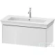 Duravit WHITE TULIP mosdó alá építhető függesztett 1 fiókos alsószekrény,984 x 458 mm, White High Gloss Lacquer WT424208585