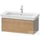 Duravit WHITE TULIP mosdó alá építhető függesztett 1 fiókos alsószekrény,984 x 458 mm, Stone Grey High Gloss/Natural Oak solid WT42420H5H2