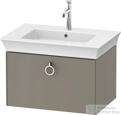 Duravit WHITE TULIP mosdó alá építhető függesztett 1 fiókos alsószekrény,684 x 458 mm,Stone Grey High Gloss WT42510H2H2