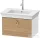 Duravit WHITE TULIP mosdó alá építhető függesztett 1 fiókos alsószekrény,684 x 458 mm,White High Gloss Lacquer/Natural Oak solid WT42510H585