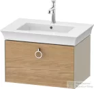 Duravit WHITE TULIP mosdó alá építhető függesztett 1 fiókos alsószekrény,684 x 458 mm,Taupe High Gloss/Natural Oak solid WT42510H5H3