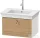 Duravit WHITE TULIP mosdó alá építhető függesztett 1 fiókos alsószekrény,684 x 458 mm,Nordic White High Gloss/Natural Oak solid WT42510H5H4
