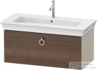 Duravit WHITE TULIP mosdó alá építhető függesztett 1 fiókos alsószekrény,984 x 458 mm, Taupe High Gloss/American Walnut Solid Wood WT4252077H3