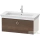 Duravit WHITE TULIP mosdó alá építhető függesztett 1 fiókos alsószekrény,984 x 458 mm, Nordic White High Gloss/American Walnut Solid Wood WT4252077H4