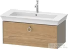 Duravit WHITE TULIP mosdó alá építhető függesztett 1 fiókos alsószekrény,984 x 458 mm, Stone Grey High Gloss/Natural Oak solid WT42520H5H2