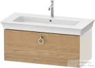Duravit WHITE TULIP mosdó alá építhető függesztett 1 fiókos alsószekrény,984 x 458 mm, Nordic White High Gloss/Natural Oak solid WT42520H5H4