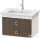 Duravit WHITE TULIP mosdó alá építhető függesztett 2 fiókos alsószekrény,684 x 458 mm,Nordic White High Gloss/American Walnut Solid Wood WT4351077H4