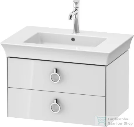 Duravit WHITE TULIP mosdó alá építhető függesztett 2 fiókos alsószekrény,684 x 458 mm,White High Gloss Lacquer WT435108585