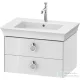 Duravit WHITE TULIP mosdó alá építhető függesztett 2 fiókos alsószekrény,684 x 458 mm,White High Gloss Lacquer WT435108585