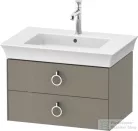 Duravit WHITE TULIP mosdó alá építhető függesztett 2 fiókos alsószekrény,684 x 458 mm,Stone Grey High Gloss WT43510H2H2