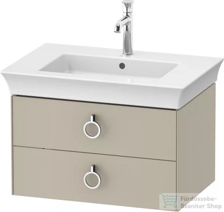 Duravit WHITE TULIP mosdó alá építhető függesztett 2 fiókos alsószekrény,684 x 458 mm,Taupe High Gloss WT43510H3H3