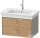 Duravit WHITE TULIP mosdó alá építhető függesztett 2 fiókos alsószekrény,684 x 458 mm,Stone Grey High Gloss/Natural Oak solid WT43510H5H2