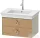 Duravit WHITE TULIP mosdó alá építhető függesztett 2 fiókos alsószekrény,684 x 458 mm,Taupe High Gloss/Natural Oak solid WT43510H5H3