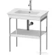 Duravit WHITE TULIP fém állvány 236375-ös mosdóhoz,fa polccal, White High Gloss Lacquer WT454008585