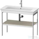 Duravit WHITE TULIP fém állvány 236310-es mosdóhoz,fa polccal,Taupe High Gloss WT45410H3H3