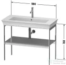 Duravit WHITE TULIP fém állvány 236310-es mosdóhoz,fa polccal,Taupe High Gloss WT45410H3H3