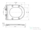Sapho HARRY WC-ülőke,SLIM, Soft Close, Easy Take (WX1515)
