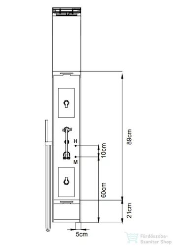 Wellis Lucia zuhanypanel WZ00084