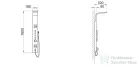 Wellis Mariner silver zuhanypanel WZ00086