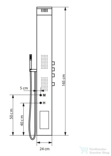 Wellis Bonita zuhanypanel WZ00089