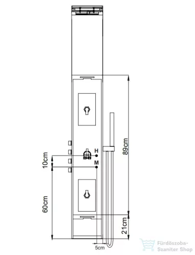 Wellis Mona zuhanypanel WZ00090