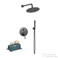   Wellis Altona falsík alatti zuhany csaptelep zuhanyszettel, gunmetal grey WZ00108