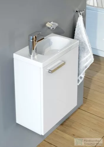 Ravak SD 400 CHROME 40x22 cm-es szekrény ajtó nélkül Chrome 40 cm-es mosdóhoz,fehér X000000538