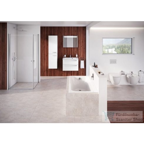 Ravak SB CHROME 390 39x29x150 cm-es 2 ajtós balos szekrény,fehér X000000542