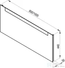 Ravak CLEAR 800 80x44 cm-es tükör beépített világítással,fehér X000000765