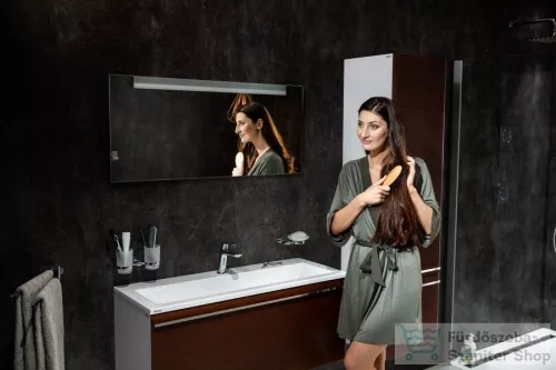 Ravak CLEAR 1000 100x44 cm-es tükör beépített világítással,fehér X000000766