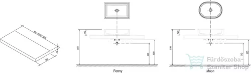 Ravak Mosdópult I 1000 tölgy X000000843