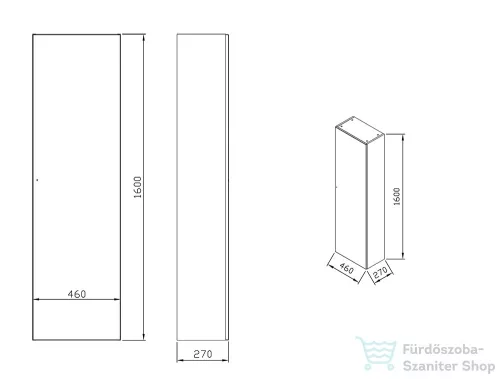 Ravak SB Formy 460 fehér (forgatható termék (B/J) X000001260