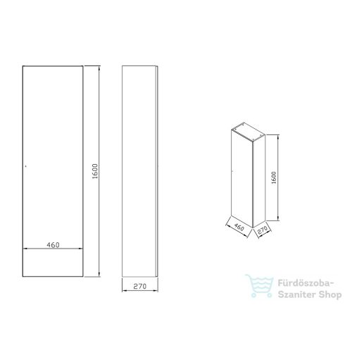Ravak SB Formy 460 dió (forgatható termék (B/J) X000001262