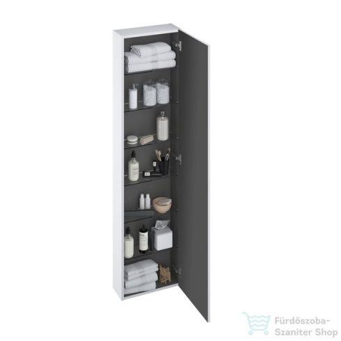 Ravak SB COMFORT 400 40x16,5x160 cm-es 1 ajtós jobbos szekrény fehér fogantyúval,fehér X000001382